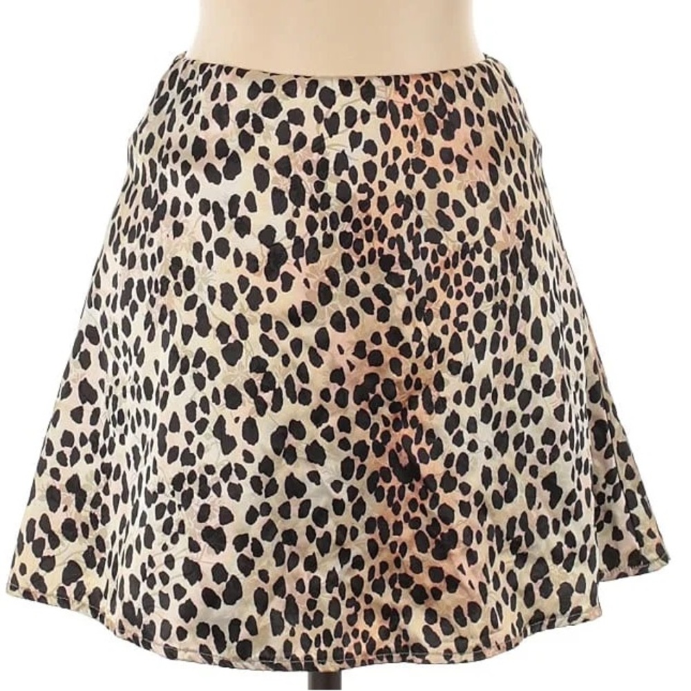 Princess Polly Jemina Grace Leopard Mini Skirt - Sz 2